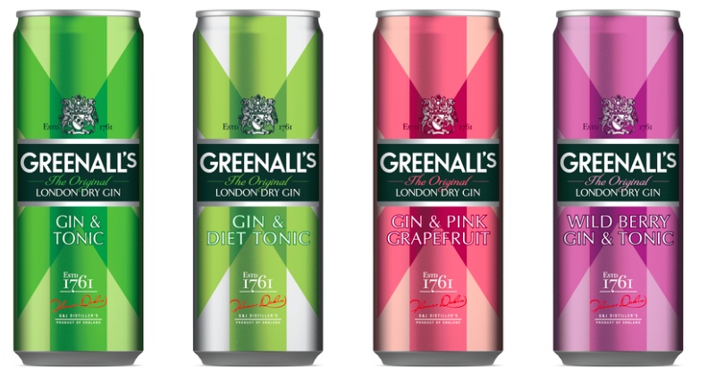 Greenall's Cocktails in a Can Range Sep 2015