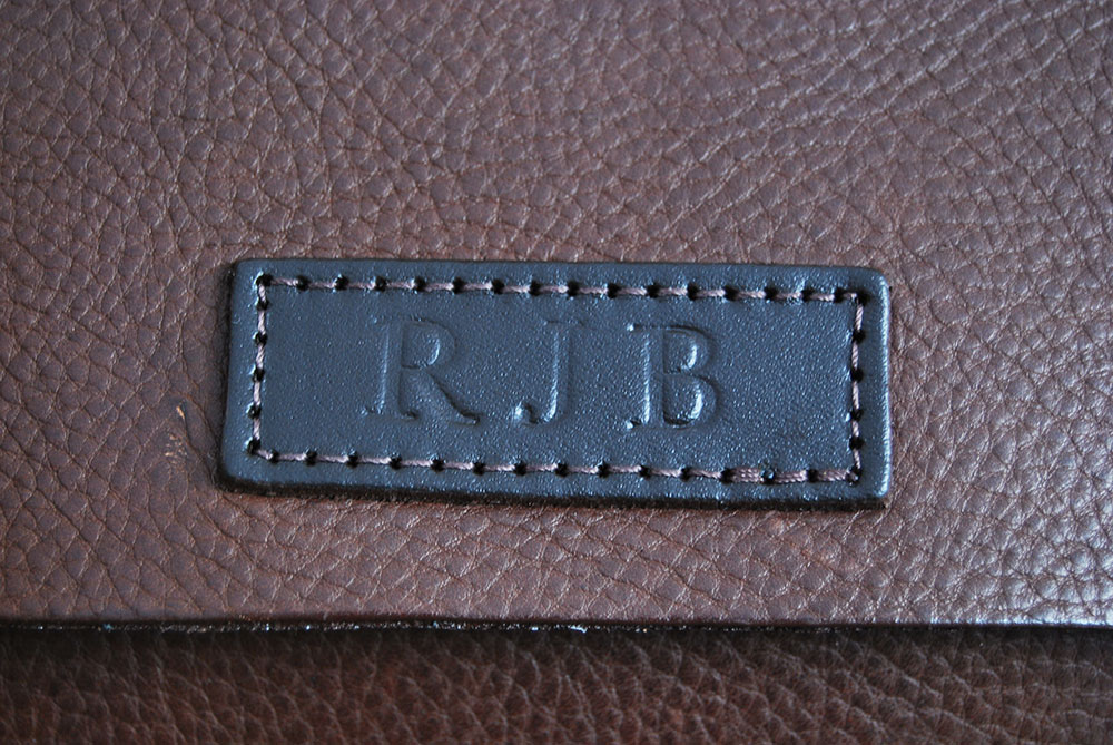 personalised leather satchel