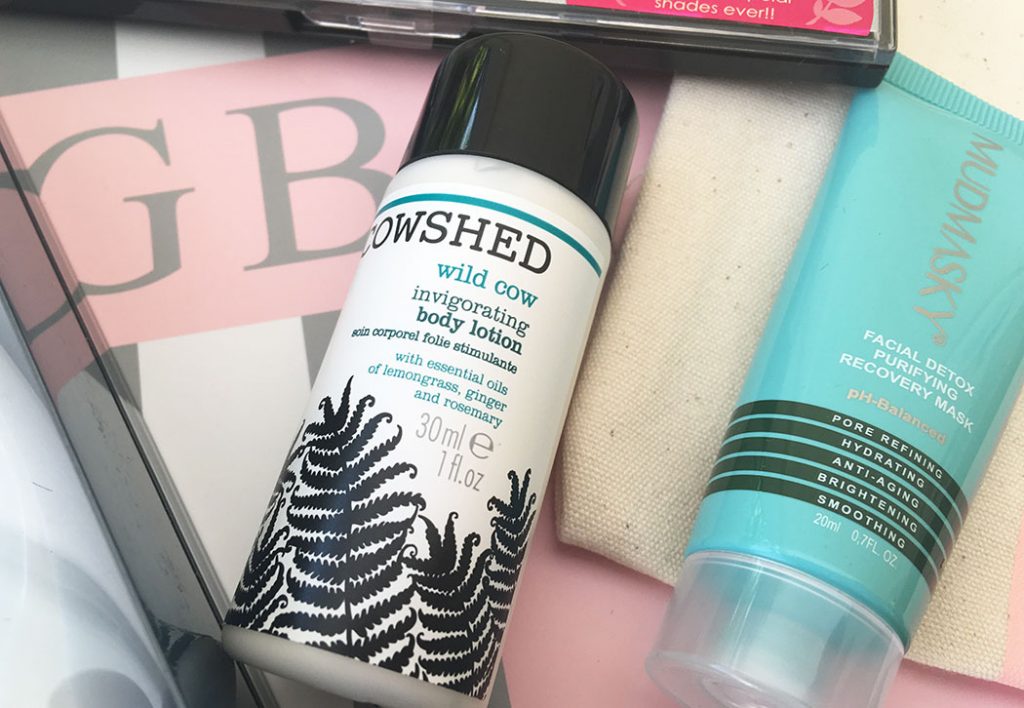 glossybox august 2016 cowshed