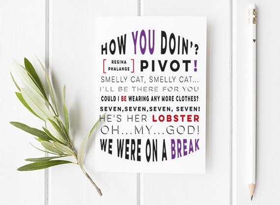 friends quote card