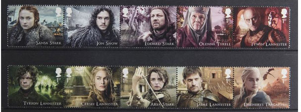 game of thrones stamps