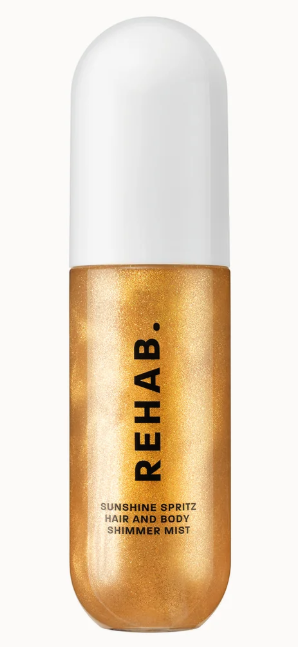 Rehab body shimmer spray