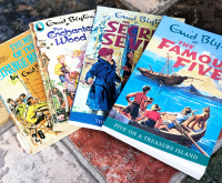 selection of enid blyton books