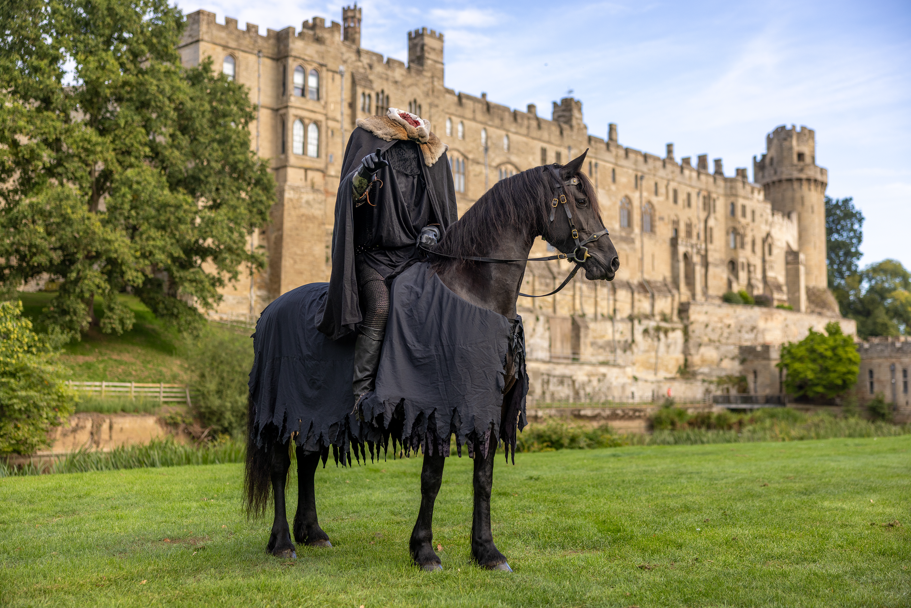 headless horseman at warwick castle halloween 2026